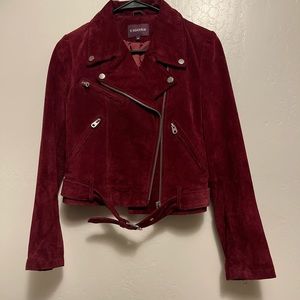 Women’s suede jacket.